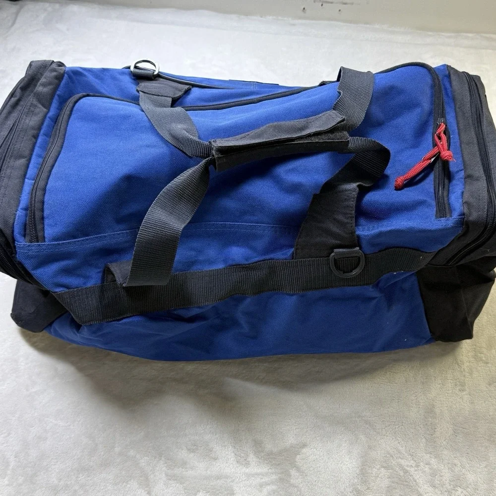 Vintage  Polo Sport Ralph Lauren Large Duffel Bag In Blue 90s Retro